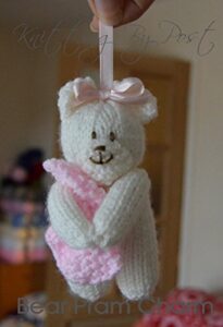 Knitting Pattern Bear Pram Charm