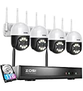 ZOSI 3MP Wireless CCTV Camera System with 12.5
