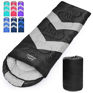 Tesmien Sleeping Bag for Adults & Kids 3-4 Season Warm Weather and Winter Lightweight