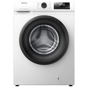 Hisense-WFQP6012EVM-Freestanding-6 KG-Front Load Durable Inverter Washing Machine-Steam Wash-Quick Wash-15 Washing Programs-1200 RPM-White-Energy Rating C            [Energy Class C]