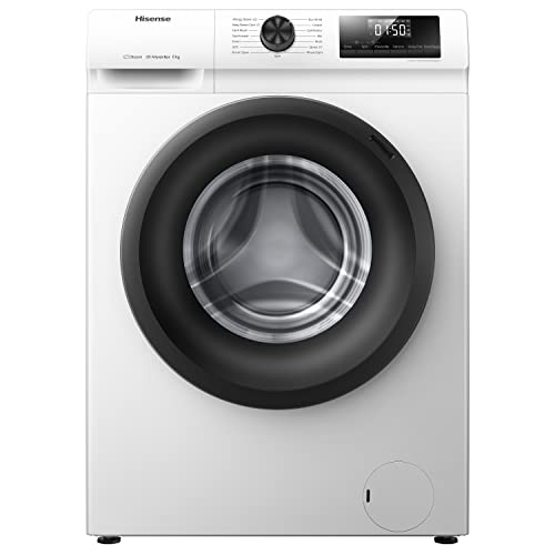 Hisense-WFQP6012EVM-Freestanding-6 KG-Front Load Durable Inverter Washing Machine-Steam Wash-Quick Wash-15 Washing Programs-1200 RPM-White-Energy Rating C            [Energy Class C]