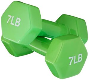 Amazon Basics Vinyl Coated Hand Weight Dumbbell Pair