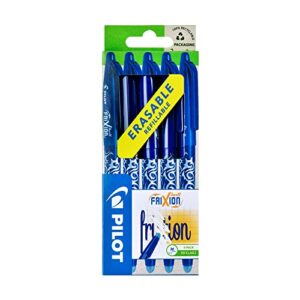 Pilot Frixion Erasable Rollerball Pen Set (Pack of 5) - Blue