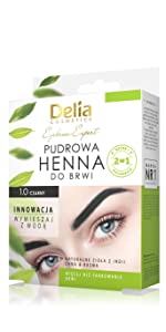 powder black henna eyebrow tint