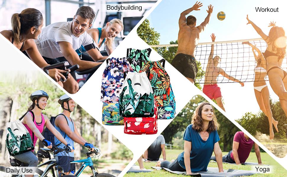 drawstring backpack waterproof