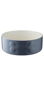 Mason Cash Ceramic Dog Bowl, 20 cm Grey