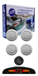 DMS450F - Micro Front Display Parking Sensor Kit - White