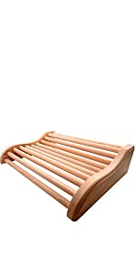 Curved Cedar Sauna Headrest Pillow