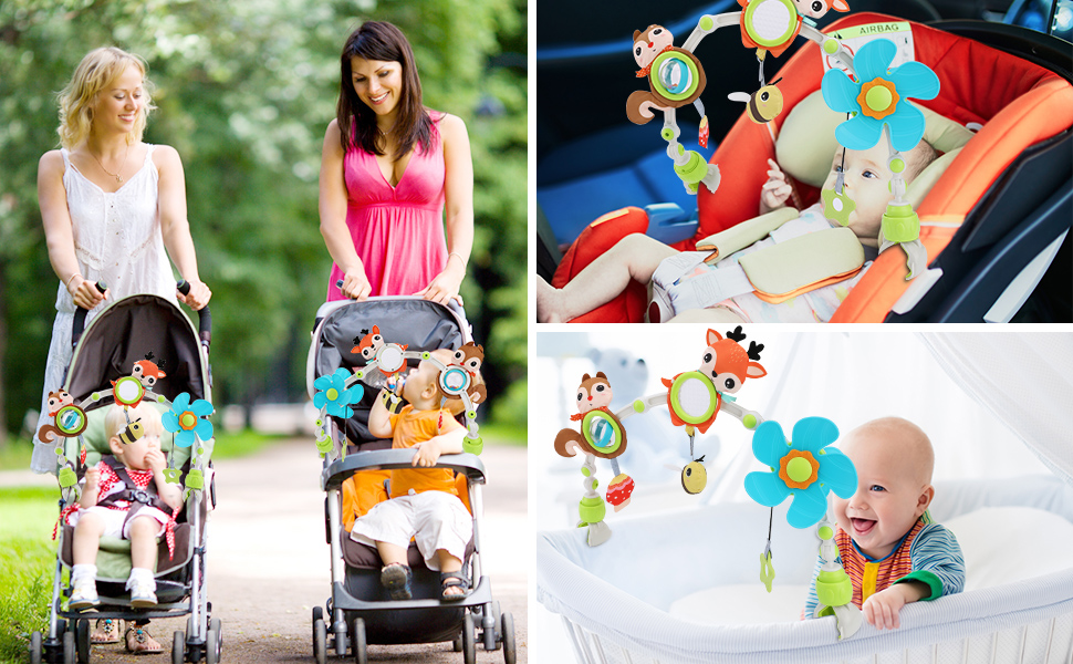 Travel Arch Bassinet Toys Fit Most Strollers Prams Car Seat