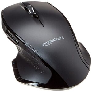 Amazon Basics Full-Size Ergonomic Wireless Mouse With Fast Scrolling