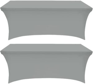 Utopia Kitchen Spandex Tablecloth 2 Pack [6FT