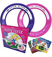 Activ Life Kid's Flying Rings [2 Pack] Fly Straight & Don’t Hurt - 80% Lighter Than Standard Flyi...