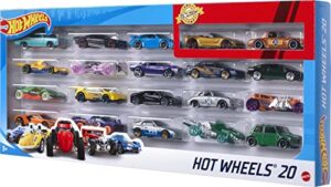 Hot Wheels 20-Car Pack Assorted 1:16 scale Toy Vehicles Great Gift for Kids and Collectors 3 to 93 years old Instant Collection for Beginners Perfect for Party Favor Giveaways