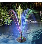 SZMP 3 Tier Water Fountain 12V, DIY Electric Bird Bath Fountains with 32.8ft Cable, 24-Hour Worki...