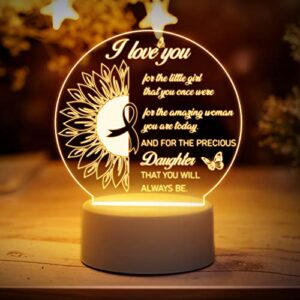 Buioata Daughter Gifts - Daughter Gifts from Mum/Dad Night Light