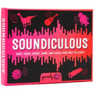 Soundiculous: The Hilarious Pocketsize Party Game of Ridiculous Sounds | The Family Friendly Card Game That Gets Kids