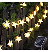 Garlocht Solar Lights Outdoor Garden Waterproof, 60LED 8M/27Ft Solar Fairy Lights, 8 Modes Solar ...