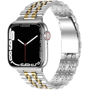 Anlinser Metal Strap Compatible with Apple Watch Straps 45mm 44mm 42mm 41mm 40mm 38mm