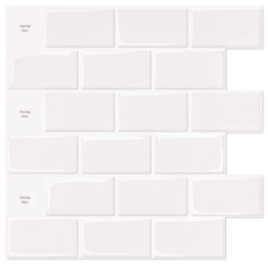 Art3d 10-Sheets Peel and Stick Tile Backsplash - 12"x12" Premium Kitchen Backsplash Peel and Stick Tile