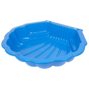 URBN-TOYS Shell Clam Shaped Plastic Sandpit Outdoor Garden Fun Paddling Ball Pool Sand Pit (Blue)
