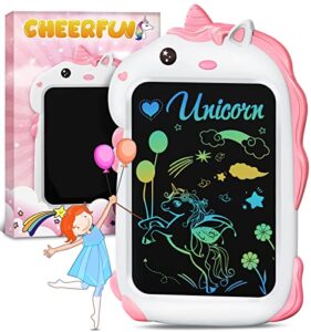 Unicorn Gifts for Girls Kids Toys - Girls Toddlers Toys Age 2 3 4 5 + Year Old Kids Advent Calendar LCD Doodle Writing Board Tablet Drawing Pad Etch Sketch Birthday Valentines Gifts for Kids Girls