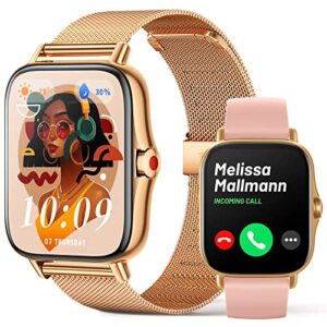 Smart Watch for Women (Answer/Make Call) - 1.69" Full Touch Screen Bluetooth Smartwatch with Text and Call