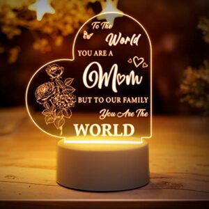 Mum Birthday Gifts - Gifts for Mum Engraved Night Light