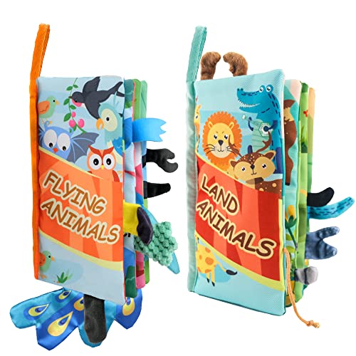 Fandina 2 Pcs Soft Baby Books Toys 0 6 12 Months