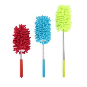 KissDate Microfiber Extendable Hand Dusters Washable Dusting Brush with Telescoping Pole for Cleaning Car