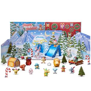 POKÉMON DELUXE HOLIDAY CALENDAR - Features 15 2-Inch Battle Figures with Special Finish and Nine Diorama Accessories