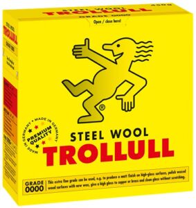 TROLLULL Steel Wool | Wire Wool 450g extra-fine 0000 polishes waxed wood