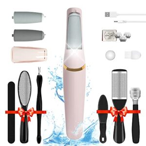 Foot File Jooayou Electric Foot Callus Remover IPX7 Waterproof Foot Scrubber