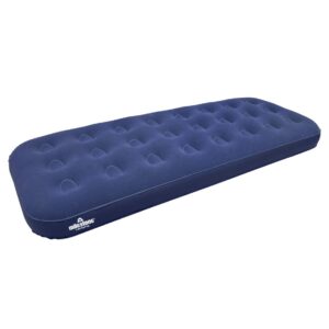 Milestone Camping 88000 Flocked Single Airbed/Easy Inflate & Deflate/Weatherproof/Great For Camping
