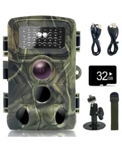 CRABGO Wildlife Camera 36MP 1080P Trail Camera with High Sensitivity Infrared Night Vision Motion Activated