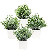 Cekene 3Pack Artificial Hanging Eucalyptus Plants Faux Greenery Vine Plant Fake Potted Plants Art...