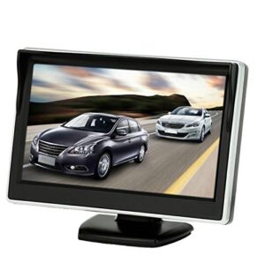 BW 5 inch HD 800 * 480 Car Monitor Color TFT LCD Mini Car Rear View Monitor Parking Rearview Monitor Screen for DVD VCD Reverse Camera