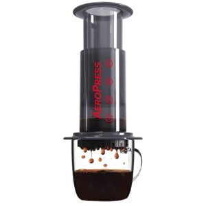AeroPress Coffee and Espresso Maker - Quickly Makes Delicious Coffee Without Bitterness - 1 to 3 Cups Per Pressing