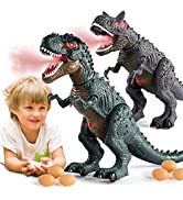 2.4Ghz Remote Control Dinosaur T-rex Toys for Kids 3-5 Years, Electric Walking Robot Dinosaur wit...