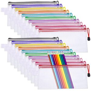RosewineC 20 PCS Clear Pencil Case