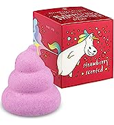 Unicorn Poo Kids Bath Bombs Pink Shimmer Bath Bomb, Fun Gifts for Girls, Women, Boys, Handmade Na...