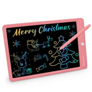 JAMIEWIN LCD Scribbler Doodle Board for Kids -11" ewriter Drawing Writing Tablet for Toddlers Xmas Gifts for Girls 3-7 Year Old(Pink)