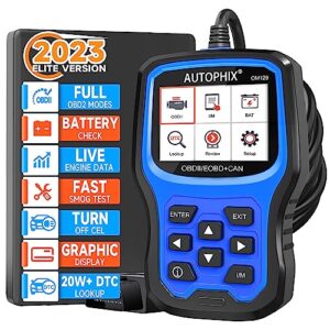 AUTOPHIX OM129 OBD2 Scanner Auto Code Reader Car Diagnostic Scan Tool with Graphing Battery Test for All OBD II Car After 1996[Upgrade Version]