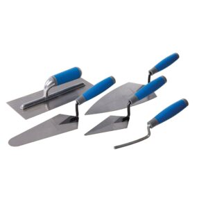 Silverline Soft-Grip Trade Trowel Set 5pce (395016)