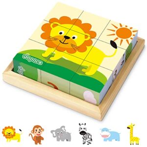 Japace Wooden Jigsaw Puzzles for Toddlers