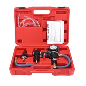 Qiilu Car Radiator Coolant System Vacuum Purge Coolant Refill Tool Kit Vacuum Purge & Refill Tool Car Air Conditioning Tools Equipme