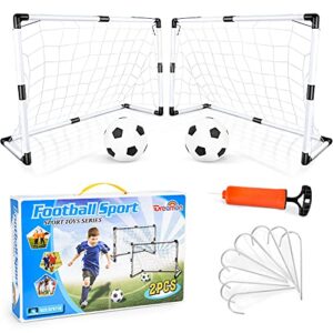 Dreamon Football Goals for Garden | Children Football Goals Post Football Net | Indoor Outdoor Soccer Sport Games for Kids Boys Girls