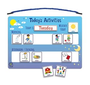 Today's Activities Daily Routine Visual Timetable Magnetic Tile Chart for Childre