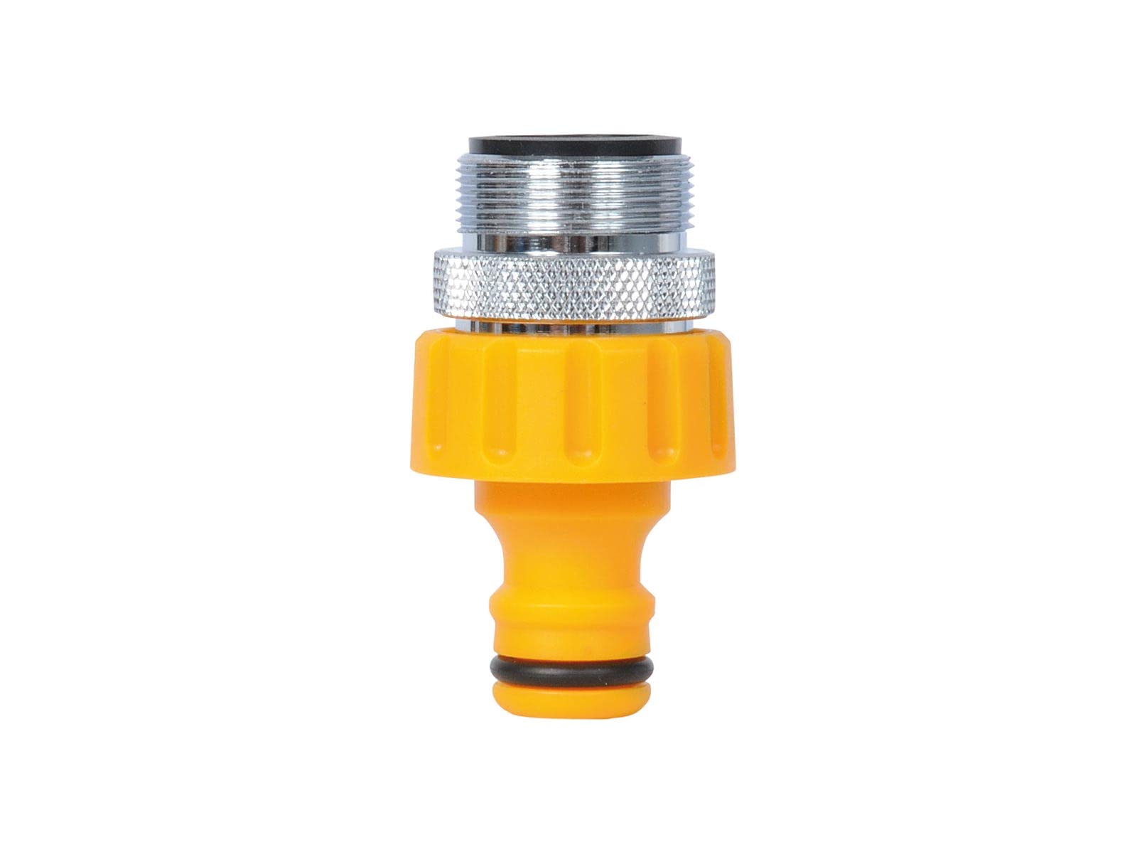Hozelock Kitchen Tap Connector with a 24mm male head - Yellow