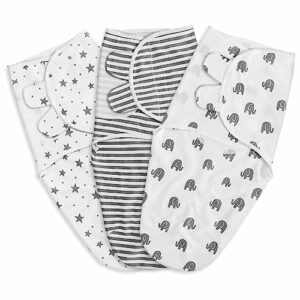 GLLQUEN BABY Baby Swaddle Wraps for 0-3 Months Newborn