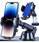 YRU Magnetic Phone Car Mount [Strong Magnet] for Dashboard Windscreen, Compatible with Magsafe Ca...